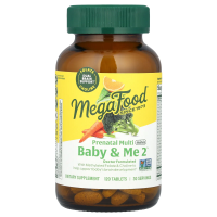 MegaFood, Baby & Me 2™, пренатальные мультивитамины, 120 таблеток