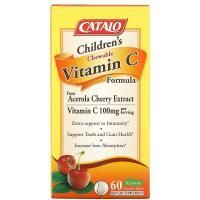 Catalo Naturals, Children's Chewable Vitamin C Formula, 100 mg, 60 Chewable Tablets