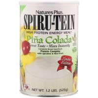 Nature's Plus, Сыворотка Spiru-Tein, питание с высоким содержанием белка, со вкусом пина колады, 476 г