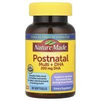 Nature Made, Postnatal Multi + DHA, 60 мягких таблеток