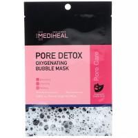 Mediheal, Pore Detox, тканевая кислородная маска, 5 шт., 18 мл каждая