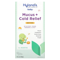 Hyland's Naturals, Baby, Mucus + Cold Relief Day Time, Ages 6 Months +, 4 fl oz (118 ml)