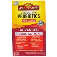Nature Made, Пищеварительные пробиотики, продвинутое двойное действие, 60 капсул
