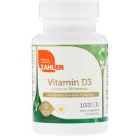 Zahler, Витамин D3, улучшенная формула D3, 1000 МЕ, 250 мягких таблеток