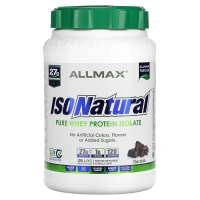 ALLMAX Nutrition, IsoNatural, 100% ультра-чистый натуральный изолят сывороточного белка, шоколадный, 2 фунтов (907 г)