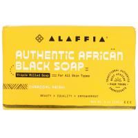 Alaffia, Authentic African Black Soap, Triple Milled Soap, Charcoal Reishi, 5 oz ( 140 g )