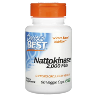 Doctor's Best, Наттокиназа, 2000 ед., 90 капсул