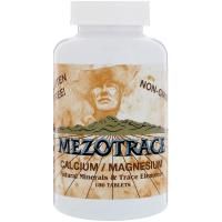 Mezotrace, Кальций/магний, натуральные минералы и микроэлементы, 180 таблеток