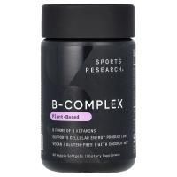 Sports Research, комплекс витаминов группы B, растительный, 60 растительных капсул