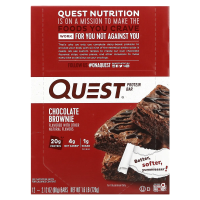 Quest Nutrition, Quest Protein Bar, Chocolate Brownie, 12 Bars, 2.12 oz (60 g) Each
