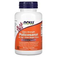 Now Foods, Extra Strength Policosanol, 40 мг, 90 растительных капсул