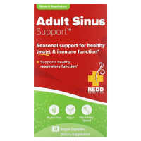 Redd Remedies, Поддержка носовых пазух для взрослых, 72 веганские капсулы