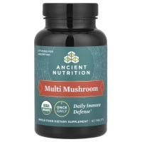 Dr. Axe / Ancient Nutrition, Multi Mushroom, ежедневная защита иммунитета, 60 таблеток