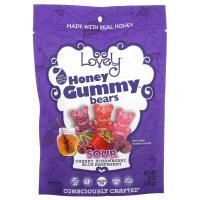 Lovely Candy, Honey Gummy Bears, вишня, клубника, голубая малина, 170 г (6 унций)