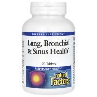 Natural Factors, Здоровье дыхательных путей (Lung, Bronchial & Sinus Health), 90 таблеток