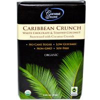 Coconut Secret, Органический, хрустящий белый карибский шоколад с обжаренным кокосом, 2,25 унции (64 г)