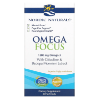 Nordic Naturals, Omega Focus, 1280 мг, 60 капсул