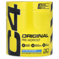 Cellucor, C4 Original для взрывной тренировки, перед тренировкой, голубой лед, 6,3 унций (180 г)