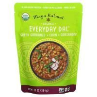 Maya Kaimal, Organic Everyday Dal, зеленый гарбанзо, кукуруза и кориандр, 284 г (10 унций)