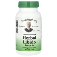 Christopher's Original Formulas, Травяная формула для либидо, 450 мг, 100 вегетарианских капсул