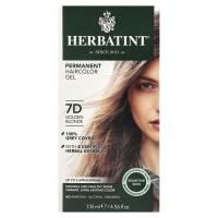 Herbatint, 7D, стойкая гель-краска для волос, золотой блонд, 135 мл (4,56 жидк. унции)