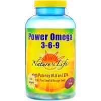 Nature's Life, Power Omega 3-6-9, 120 Softgels