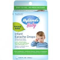 Hyland's Naturals, Капли от ушной боли для младенцев, 0,33 жидкой унции (10 мл)