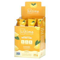 Ultima Replenisher, порошок электролитов со вкусом лимонада, 20 пакетиков, 0,12 унций (3,5 г)