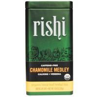 Rishi Tea, Органический травяной чай россыпью, ромашковая смесь, без кофеина, 1,06 унции (30 г)