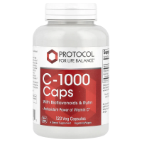 Protocol for Life Balance, Капсулы C-1000 с биофлавоноидами и рутином, 120 вегетарианских капсул