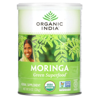Organic India, Порошок листов органической моринги, 8 унц. (226 г)