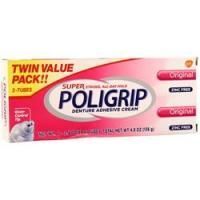 Poligrip, Super Poligrip Клейкий крем для зубных протезов Original 2 упаковки