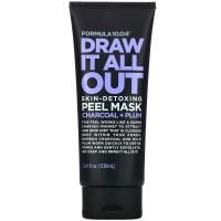 Formula 10.0.6, Draw It All Out, Skin-Detoxing Peel Mask, Charcoal + Plum, 3.4 fl oz (100 ml)