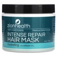 Zion Health, Adama, Hairmask Intense Repair, Deep Conditioning Maximum Shine Formula, 4 fl oz