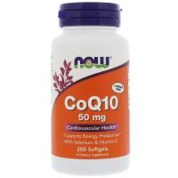 Now Foods, CoQ10 With Selenium and Vitamin E, 50 mg, 200 Softgels