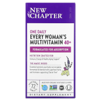 New Chapter, Ежедневные мультивитамины  для женщин от 40 и старше , 72 таблетки