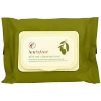 Innisfree, Очищающие салфетки Olive Real, 30 салфеток, (150 г)