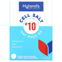 Hyland's Naturals, Клеточная соль №10 Natrum Phosphoricum 6X 100 таблеток