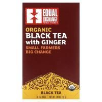 Equal Exchange, Органический черный чай с имбирем, 20 чайных пакетиков, 1,41 унции (40 г)