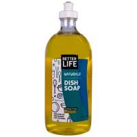 Better Life, Dish It Out, натуральное средство для мытья посуды, удаляющее жир, лимон и мята, 22 жидкие унции (651 мл)