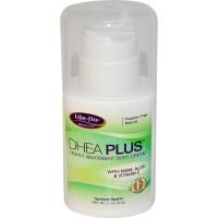 Life-flo, DHEA+, хорошо впитывающийся крем для тела, 2 унции (57 г)