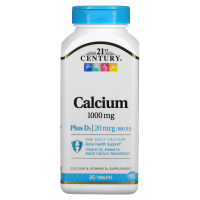21st Century, Calcium Plus D3, 1000 мг / 800 МЕ, 90 таблеток