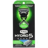 Schick, Hydro 5 Sense, бритва, для чувствительной кожи, 1 бритва, 2 кассеты