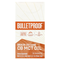 BulletProof, Brain Octane® C8 MCT Oil, 15 пакетиков по 15 мл (0,5 жидк. унц.)