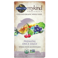 Garden of Life, MyKind Organics, пренатальные мультивитамины, одна таблетка в день, 30 веганских таблеток