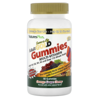 NaturesPlus, Source of Life, Gold Gummies, мультивитамины для взрослых, апельсин, виноград, вишня, 60 жевательных таблеток