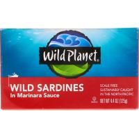 Wild Planet, Дикие сардины в соусе маринара, 4.375 унций (125 г)