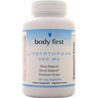 Body First, L-триптофан (500 мг) 120 вегетарианских капсул