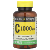 Mason Natural, витамин С, 1000 мг, 100 таблеток