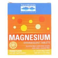 Trace Minerals Research, Magnesium Effervescent Tablets, 150 mg, Orange flavor, 8 Tubes 1.41 oz (40 g) Each